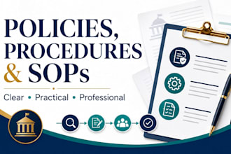 write professional policies, sops, and employee handbooks