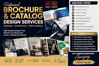 corporate brochure indesign adobe illustrator business flyer lead magnet catalog