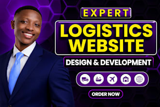 logistics website, logistic, courier, freight, shipping and transport website