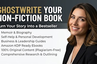 be your book writer and ghostwriter for ebook, memoir, and business books