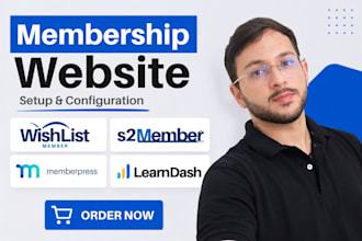 create membership website with wishlist member, s2member, memberpress, learndash