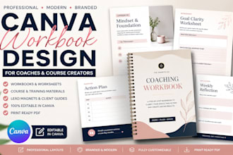 design a canva workbook for coaches and online course creators