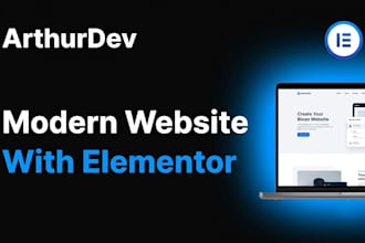 design a modern wordpress website with elementor