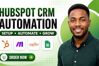 setup hubspot crm automation workflows and zapier integrations