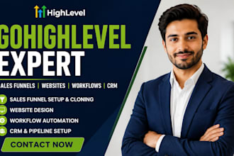copy clone gohighlevel sales funnels gohighlevel website workflow ghl crm ghl VA