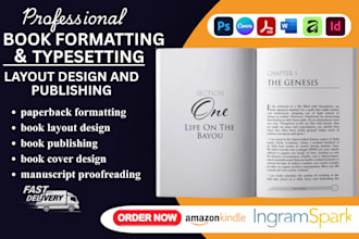 do professional ebook formatting for amazonkdp, book layout , children book