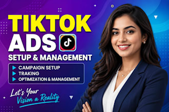 run and manage tik tok ads , tiktok marketing for your shopify store