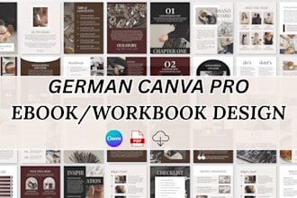 design german canva pro ebook german workbook pdf template design german ebook