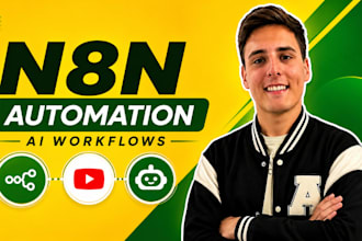 build n8n youtube automation, n8n workflow, ai automation, and n8n ai agents