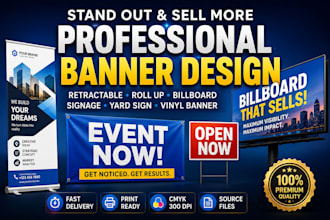 design roll up banner, retractable banner, pop up, event, trade show banner