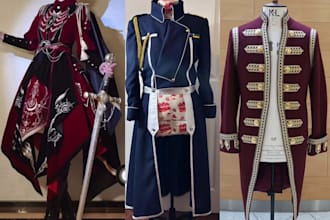 sew custom cosplay costume custom cosplay fabric sew anime cloth outfit pattern
