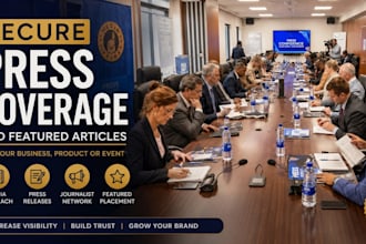 secure press coverage and featured articles for your business product or event