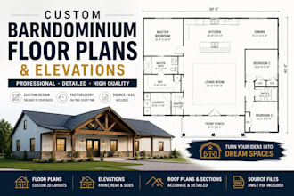 design custom barndominium floor plans and elevations