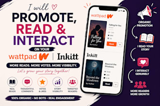 promote read and interact on your wattpad inkitt story