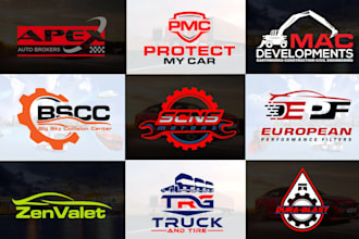 design automotive, automobile, auto detailing and auto industry logo for you