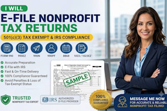 prepare and efile US non profit tax