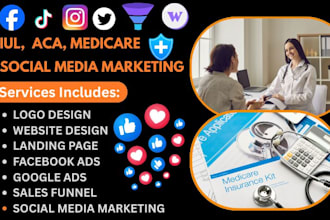 your insurance social media marketing manager for iul aca medicare leads