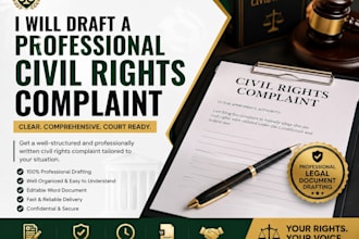 draft a professional civil rights complaint