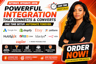 google ads shopify etsy jotform hubspot zoho crm klaviyo n8n zapier integration