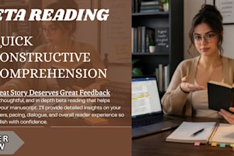 beta read your story and provide an honest, in depth review