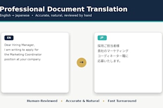 translate your document from english to japanese