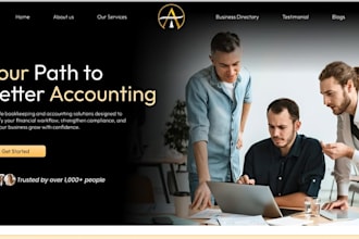 design wix accounting firm website finance business website bookkeeping website