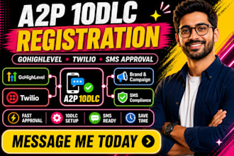 register a2p 10dlc brand and campaign on twilio, gohighlevel, ringcentral a2p