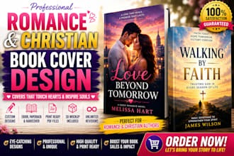 design romance and christian book cover design