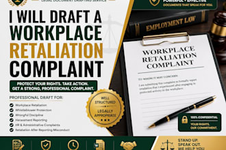 draft a workplace retaliation complaint