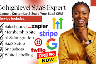setup gohighlevel saas, ghl automation, sales funnel, white label CRM expert