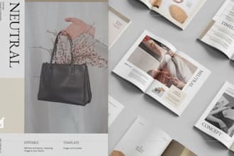 design brochure catalog, company profile, annual report, in affinity publisher