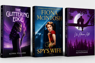 redesign ai romance book cover and young adult fiction book cover for amazon KDP