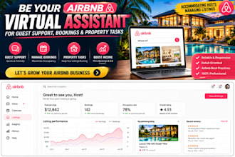be your airbnb virtual assistant for guest support bookings and property tasks