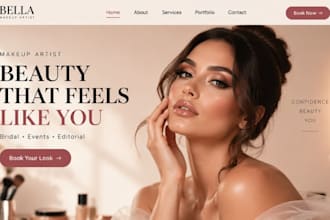 design wix makeup artist website beauty lash salon website spa website med spa