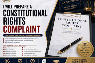 prepare a constitutional rights complaint