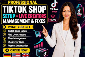 find tik tok live creator create tiktok shop fix tiktok shop manage tiktok shop