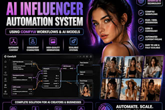 build ai influencer automation systems using comfyui workflows and ai models