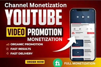 do organic youtube video promotion for channel monetization