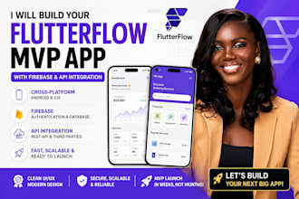 build your flutterflow mvp app with firebase API integration