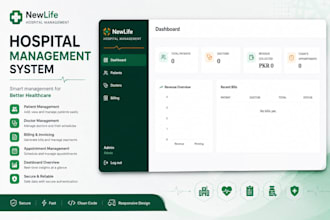 build a modern hospital management system with appointment booking