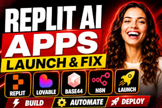 replit ai replit website replit app launch lovable base44 expert fix replit n8n