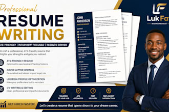 write an ats friendly resume CV cover letter and optimize linkedin profile