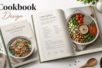 design and format a professional cookbook or recipe ebook for amazon KDP