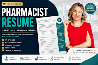 write ats pharmacist resume, pharmacy resume, pharmd CV, healthcare CV