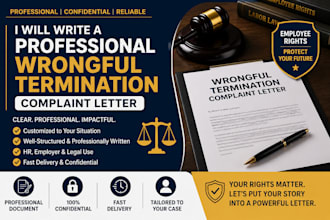 write a professional wrongful termination complaint letter