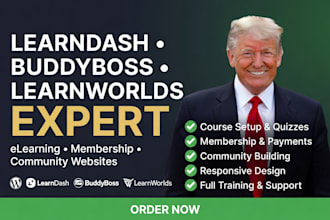 build learndash, buddyboss, learnworlds or membership website