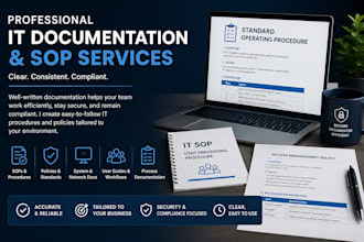 create professional IT documentation policies and sops