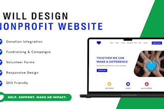 be your charity, non profit website designer