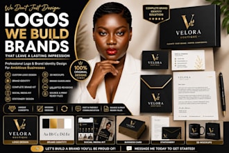 design professional business logo, brand identity and brand kit design