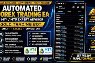 automated forex trading ea,mt4 mt5 , gold trading bot, and expert advisor